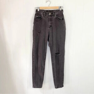 Lee Vintage 90s  Jeans Faded Distressed Faded Brown High Rise 26” X 30”  Mom